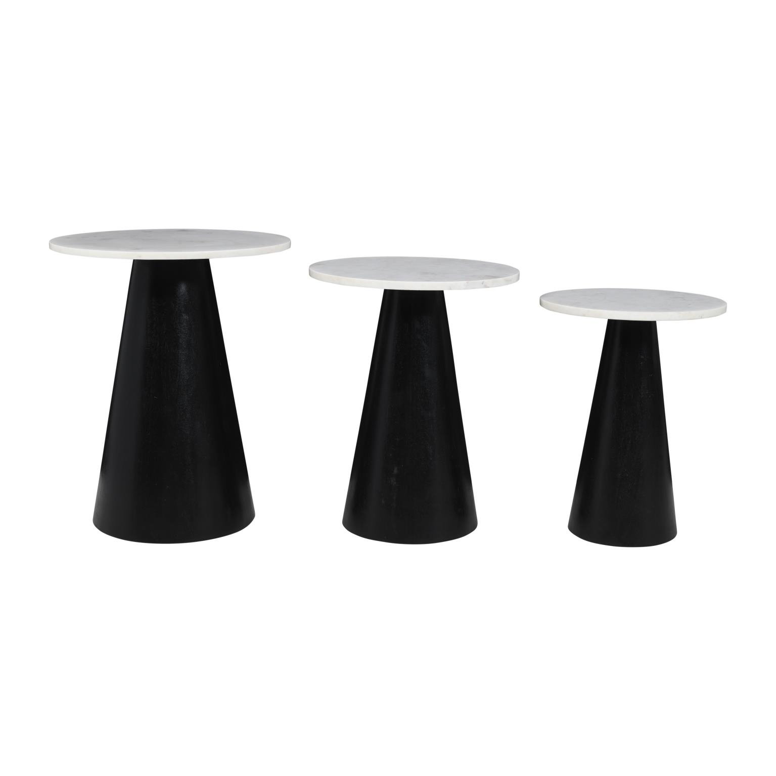 3-Piece Bunching End Table Set