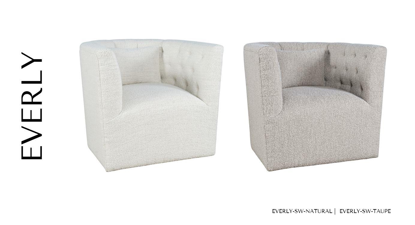 Jofran Everly Swivel Accent Chair