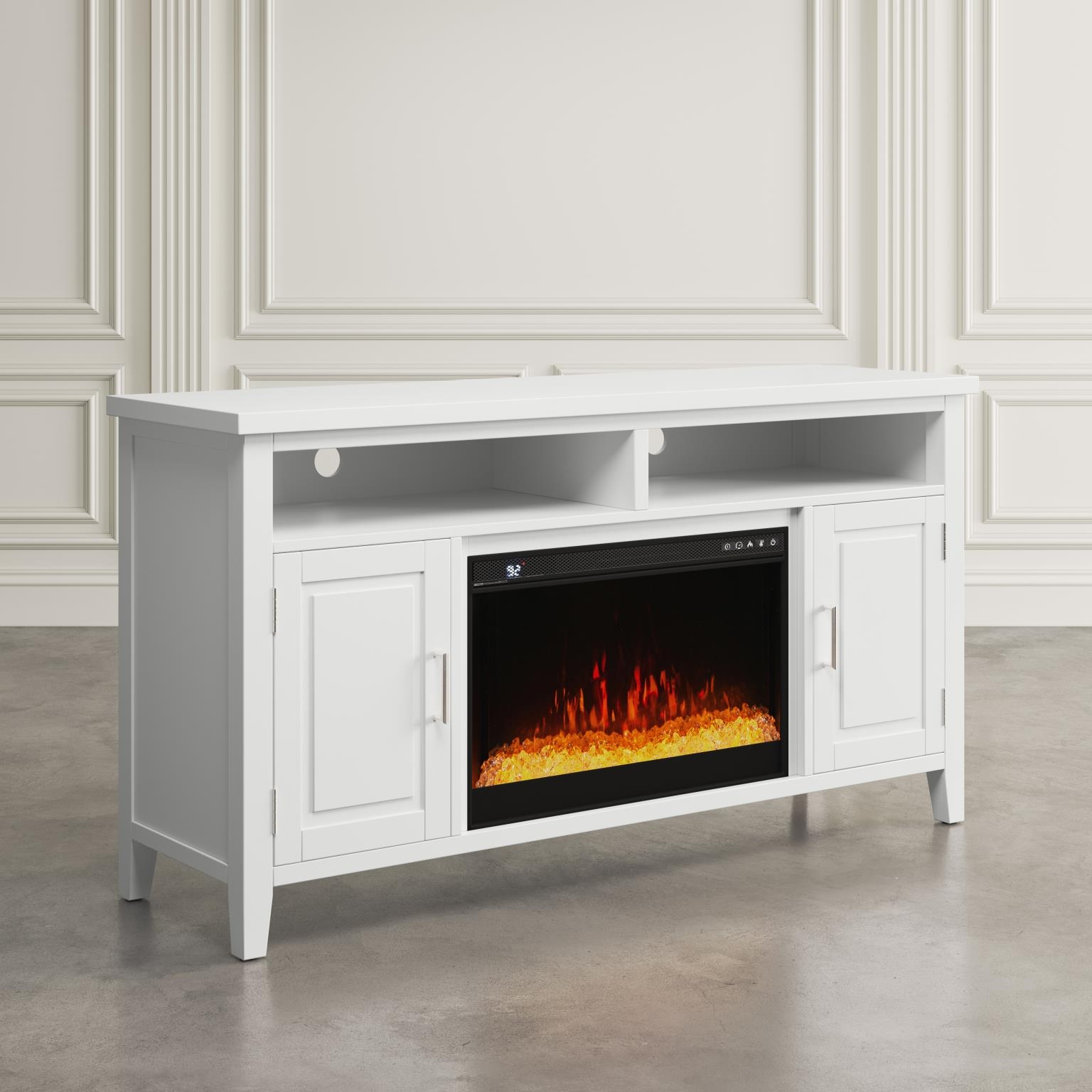Jofran Urban Icon Fireplace with Crystal Display