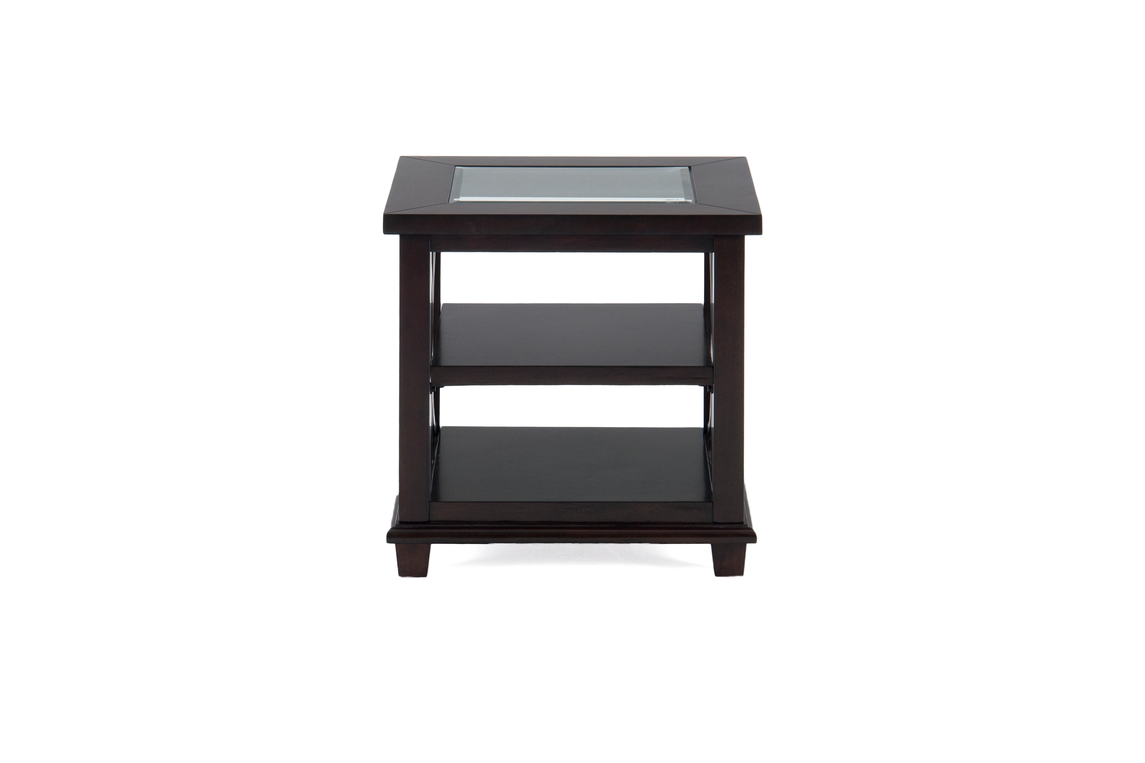 Jofran Panama End Table w/ Glass Top