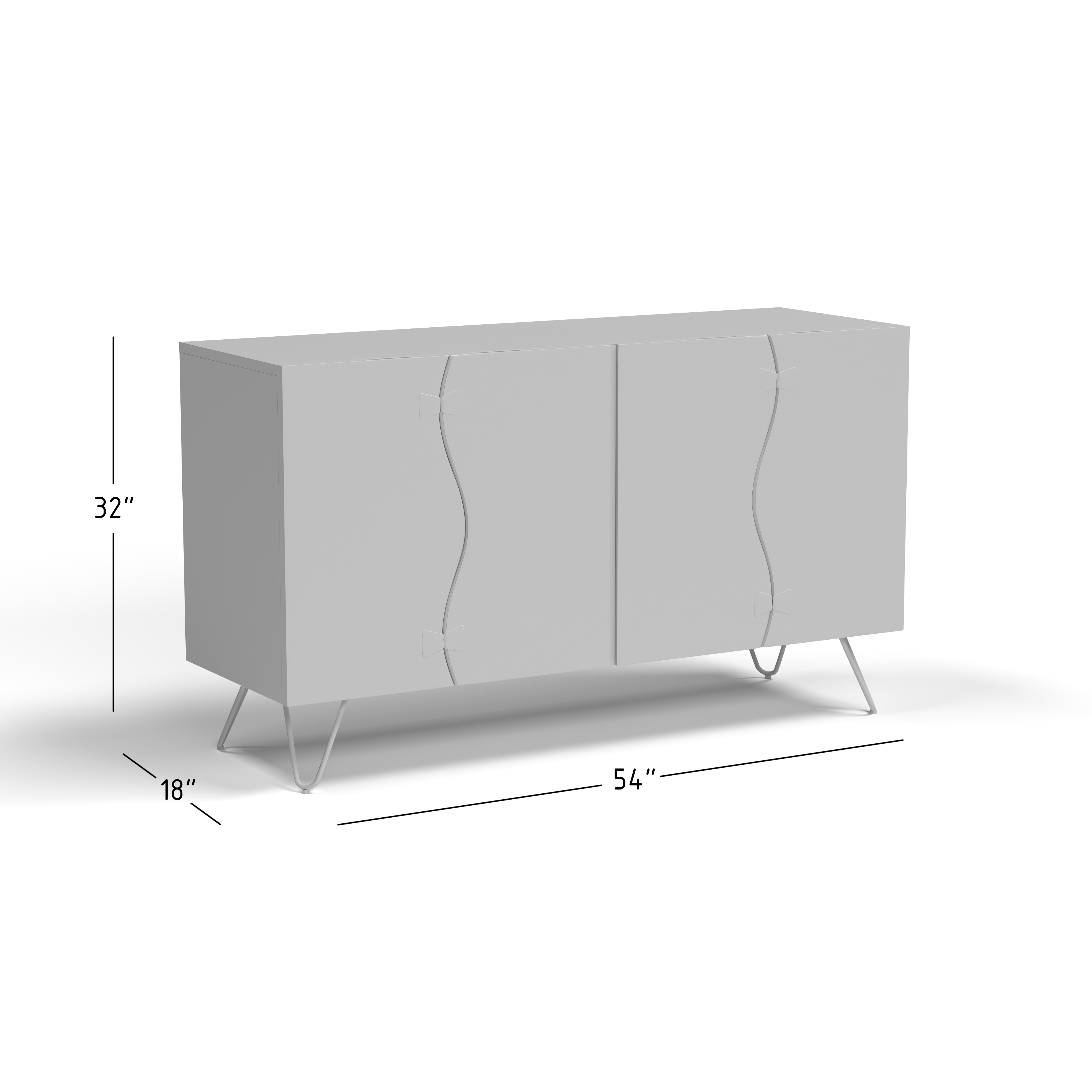 Jofran Nature's Edge Sideboard with 4 Live Edge Doors