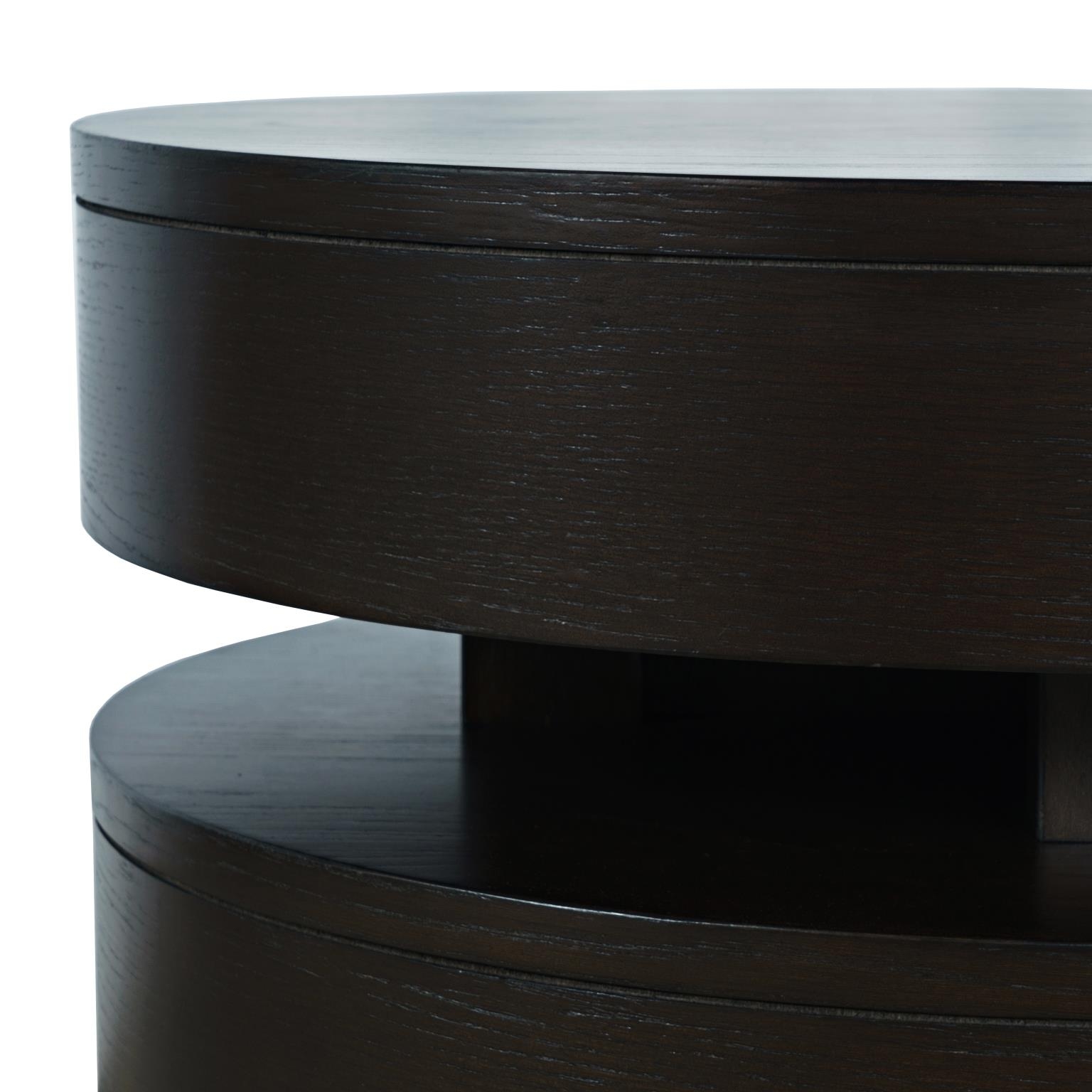 Jofran Brix Espresso Brix Round End Table