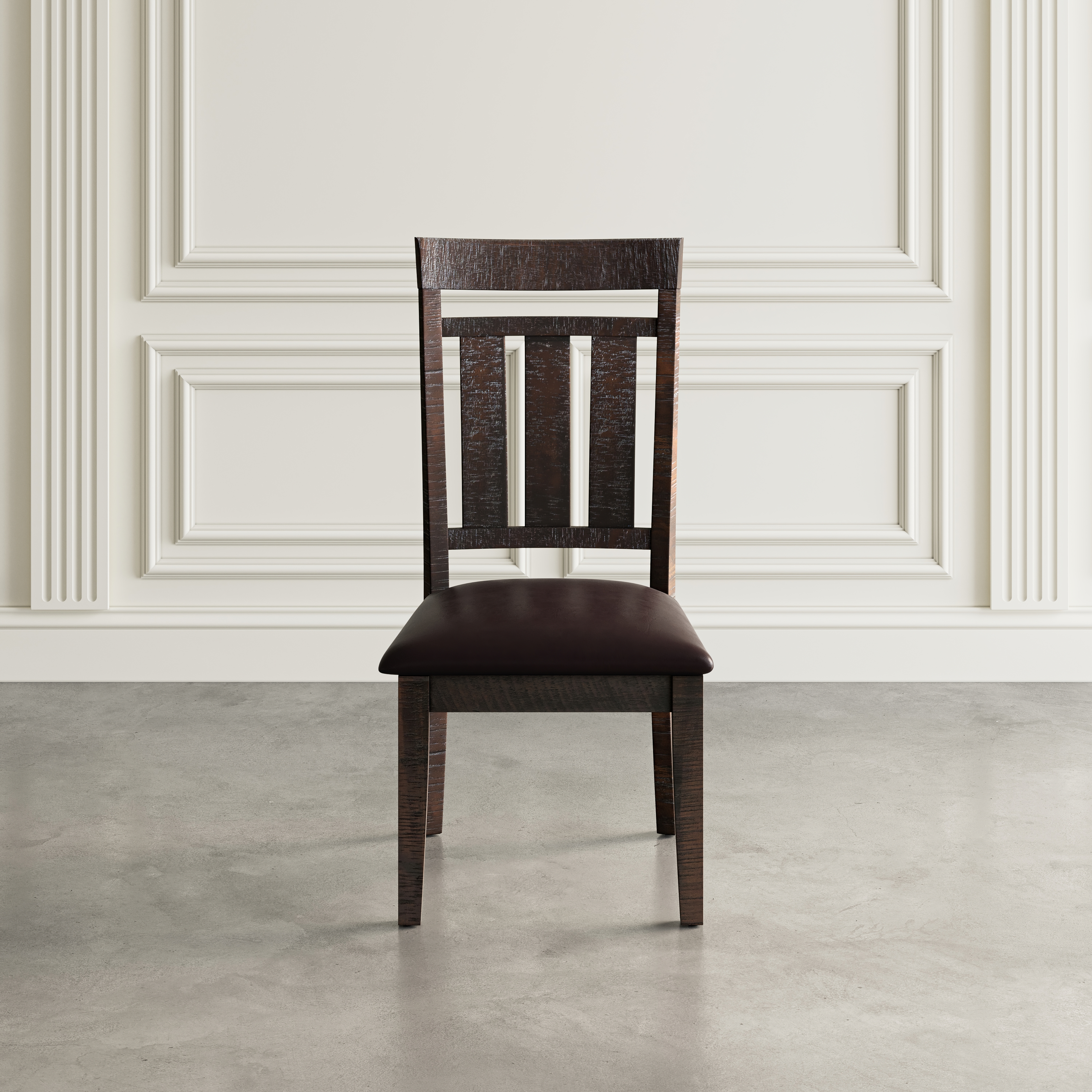 Upholstered Slat back Dining Chair