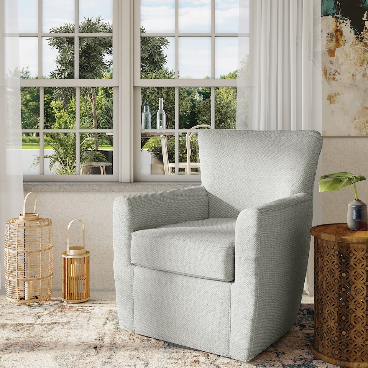 VFM Signature Harper Swivel Accent Chair