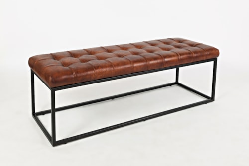 Leather Ottoman