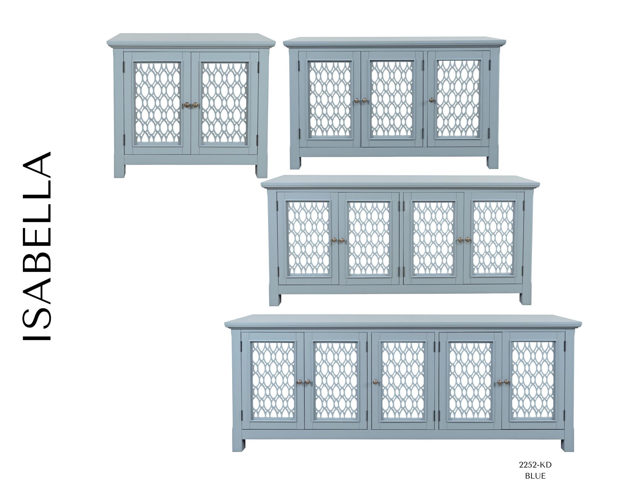 Jofran Isabella 86" Mirrored Accent Cabinet