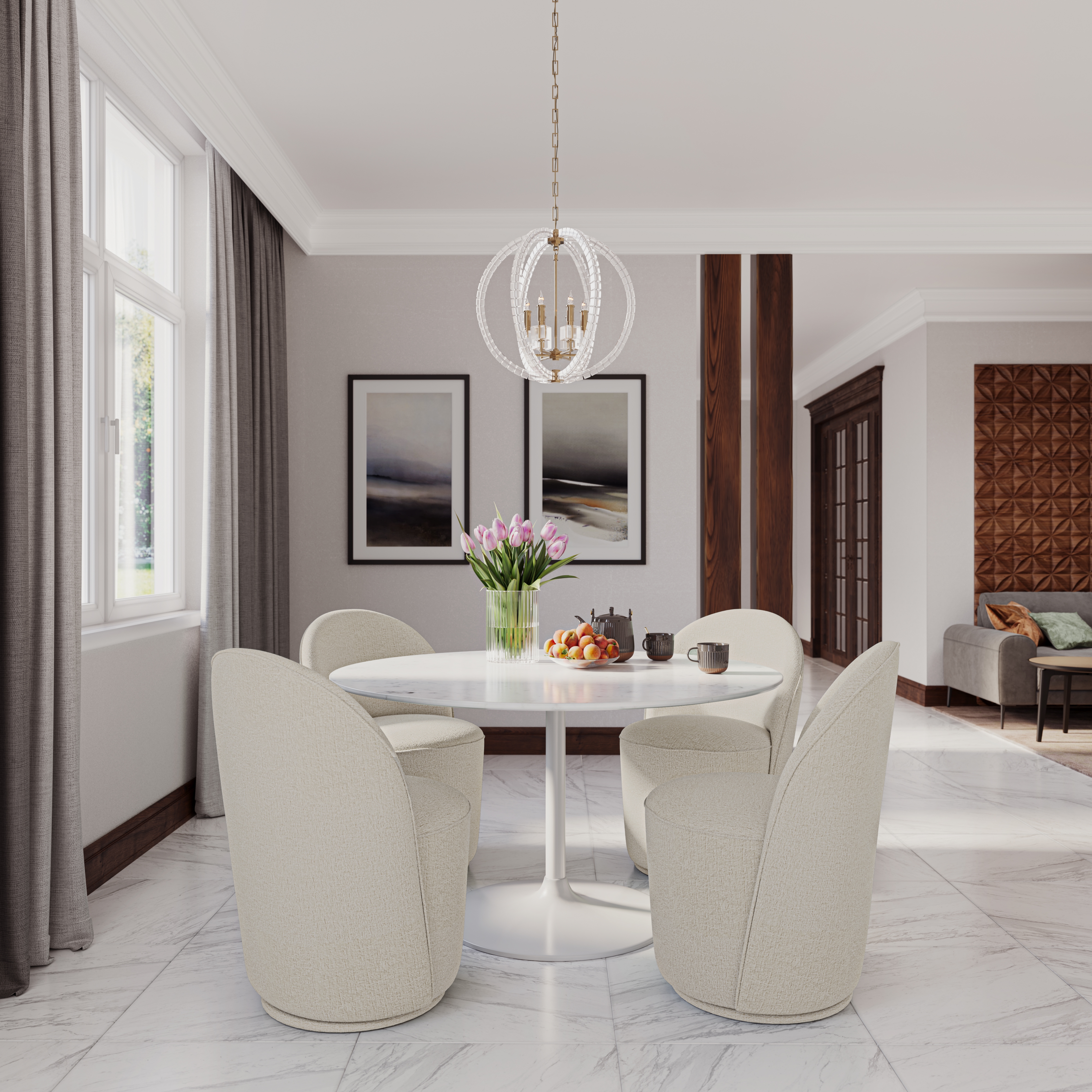 Jofran Urban Archive Swivel Dining Chair