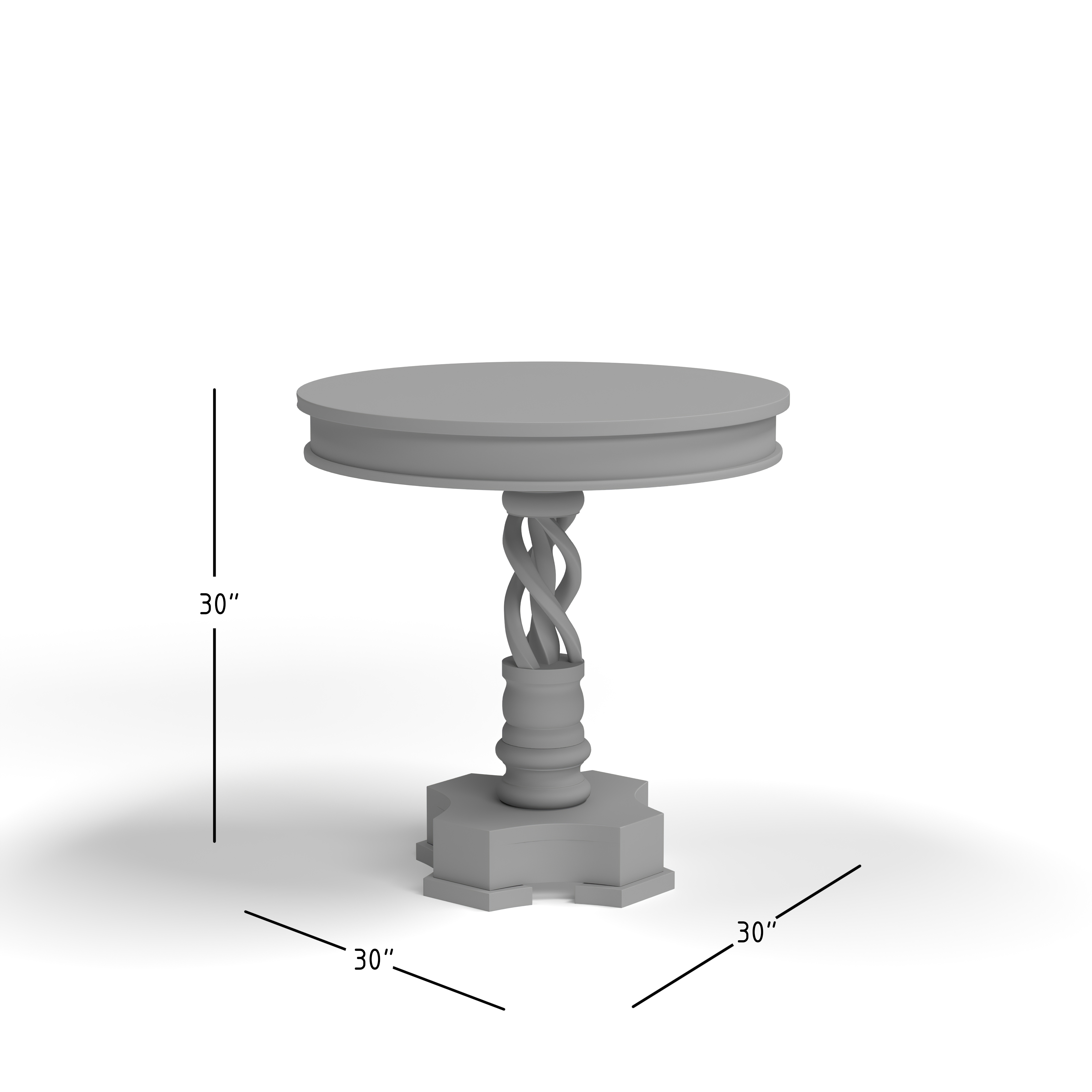 Jofran Global Archive Hand Carved Pedestal Table