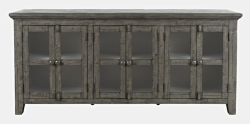 Rustic 6 Door Low Cabinet