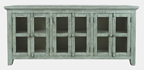 Rustic 6 Door Low Cabinet