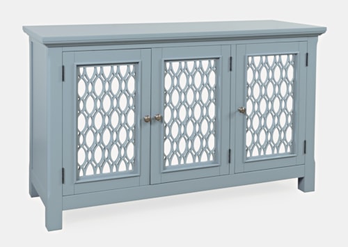 Glam Isabella 54" Mirrored Accent Cabinet