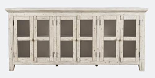 Rustic 6 Door Low Cabinet