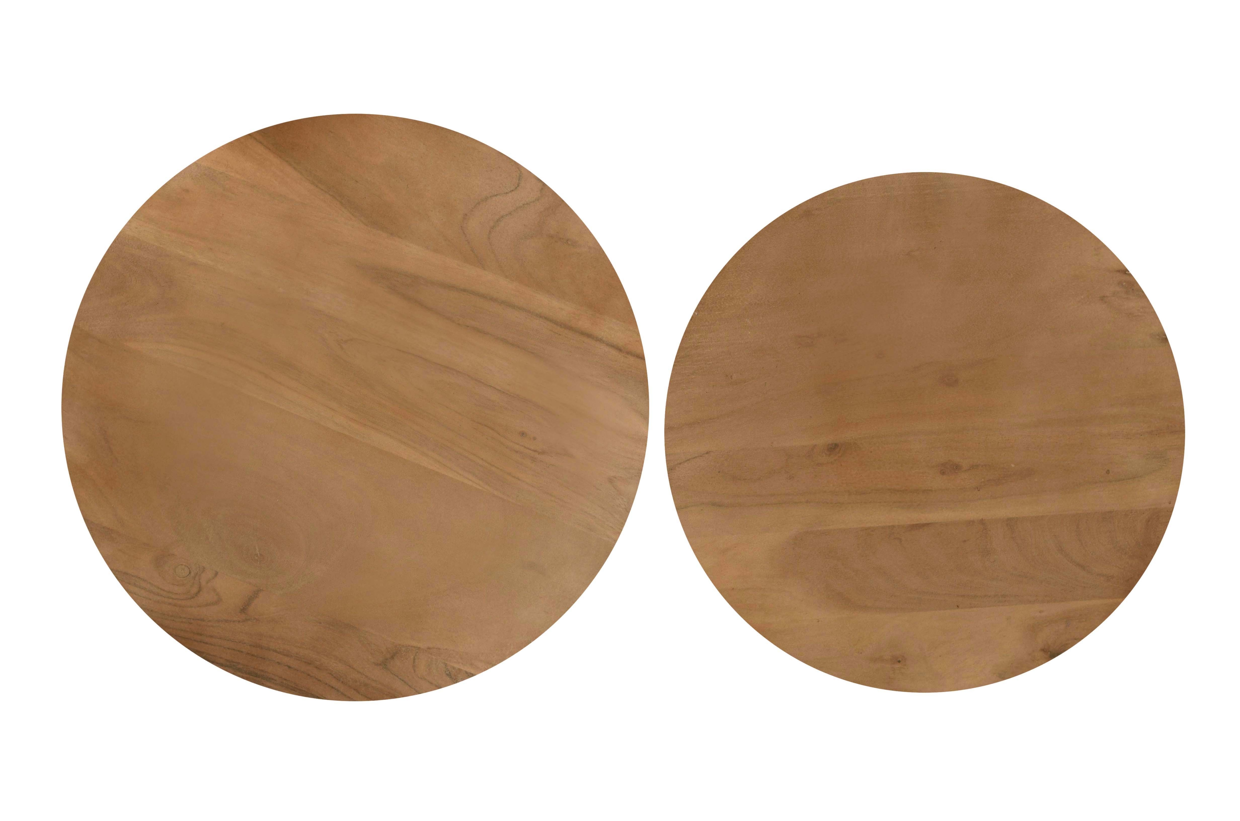 Nesting Table - Set of 2 - White Two Tone