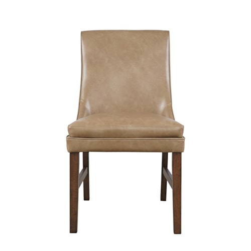 Transitional Dining Chair with Upholstered Seat