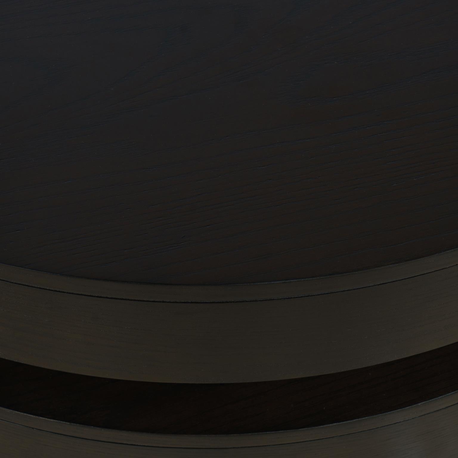 Jofran Brix Espresso Brix Round Cocktail Table w/Casters