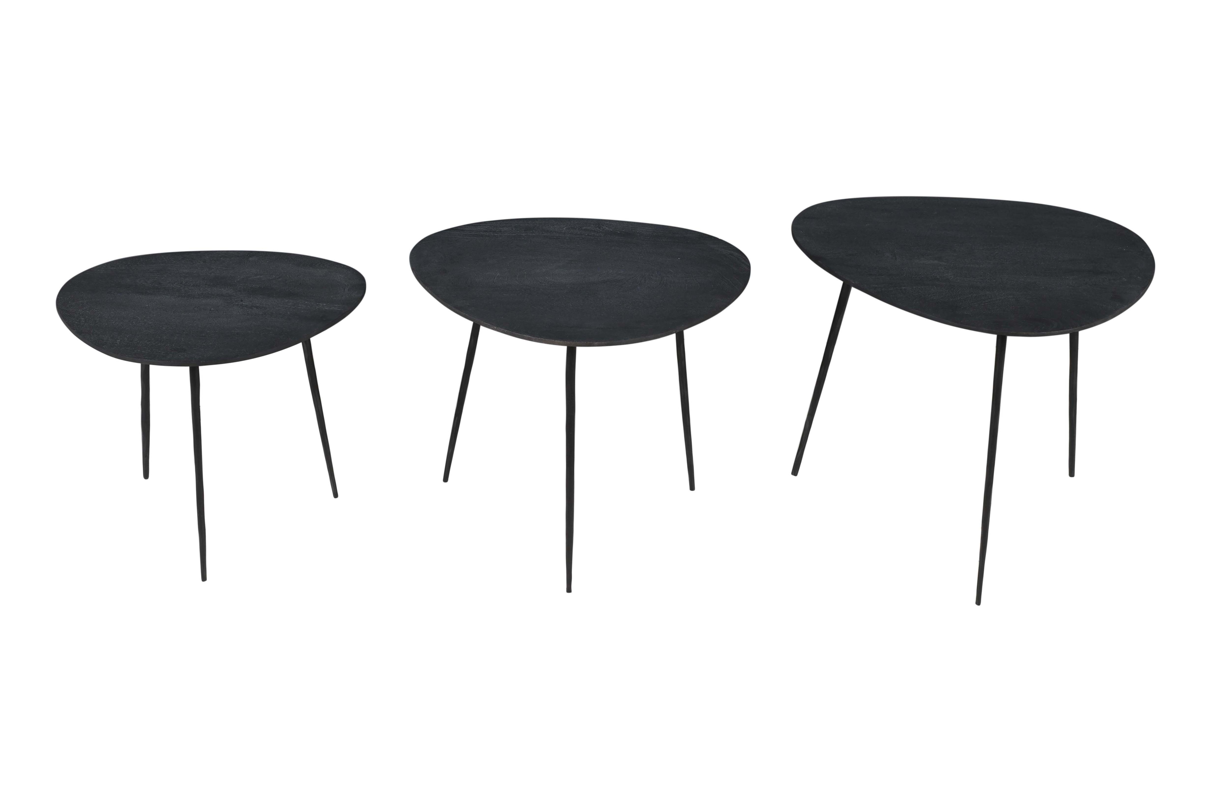 Jofran Reeves Nesting Table - Set of 3 - Black
