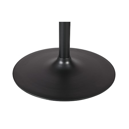 Rowan 42&quot; Round Marble Table - Gunmetal