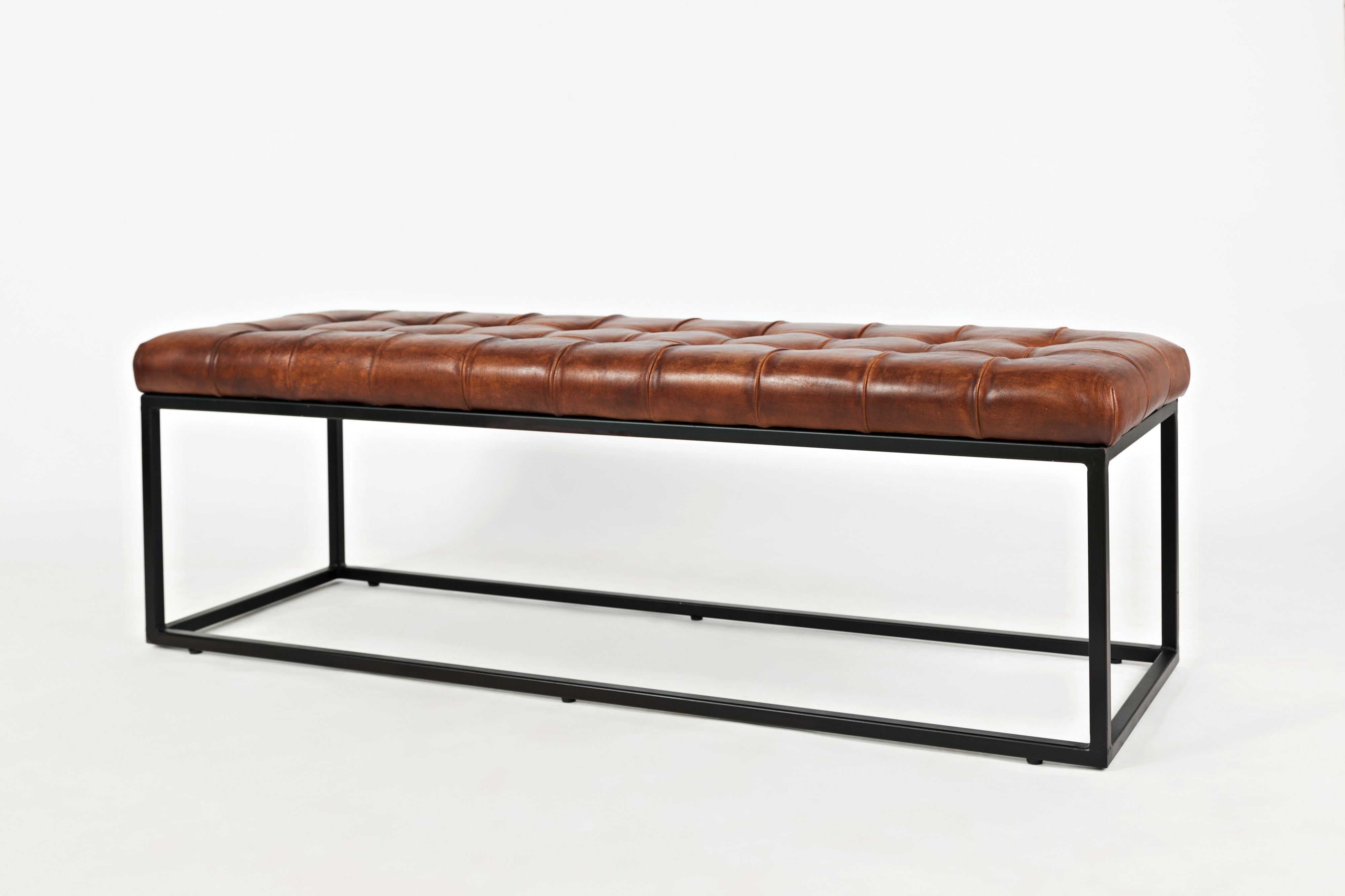 Jofran Global Archive Leather Ottoman