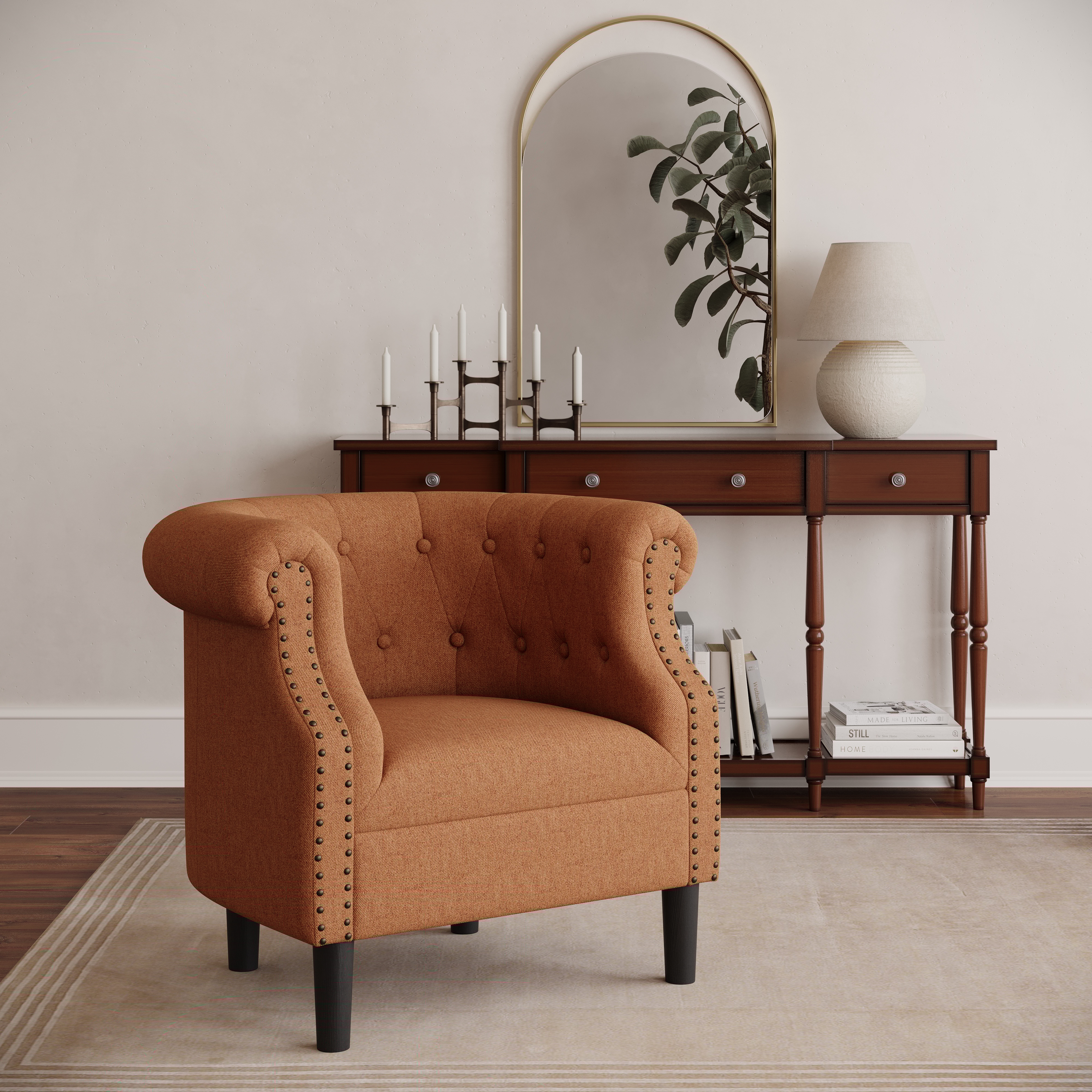 Jofran Lily Accent Chair - Spice