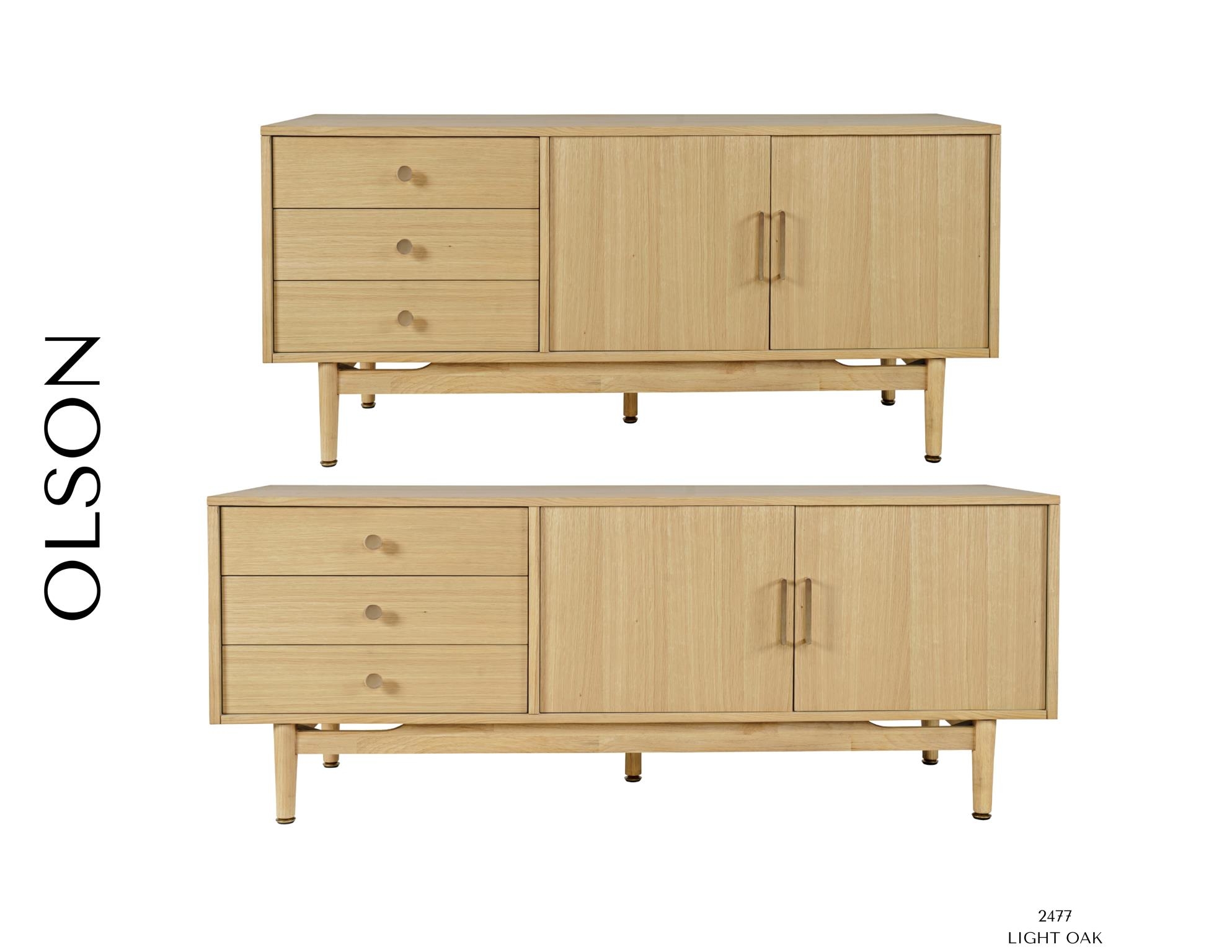 Jofran Olson - Light Oak 57 Inch Console