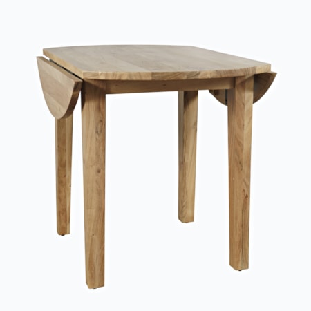 Drop Leaf Round Dining Table