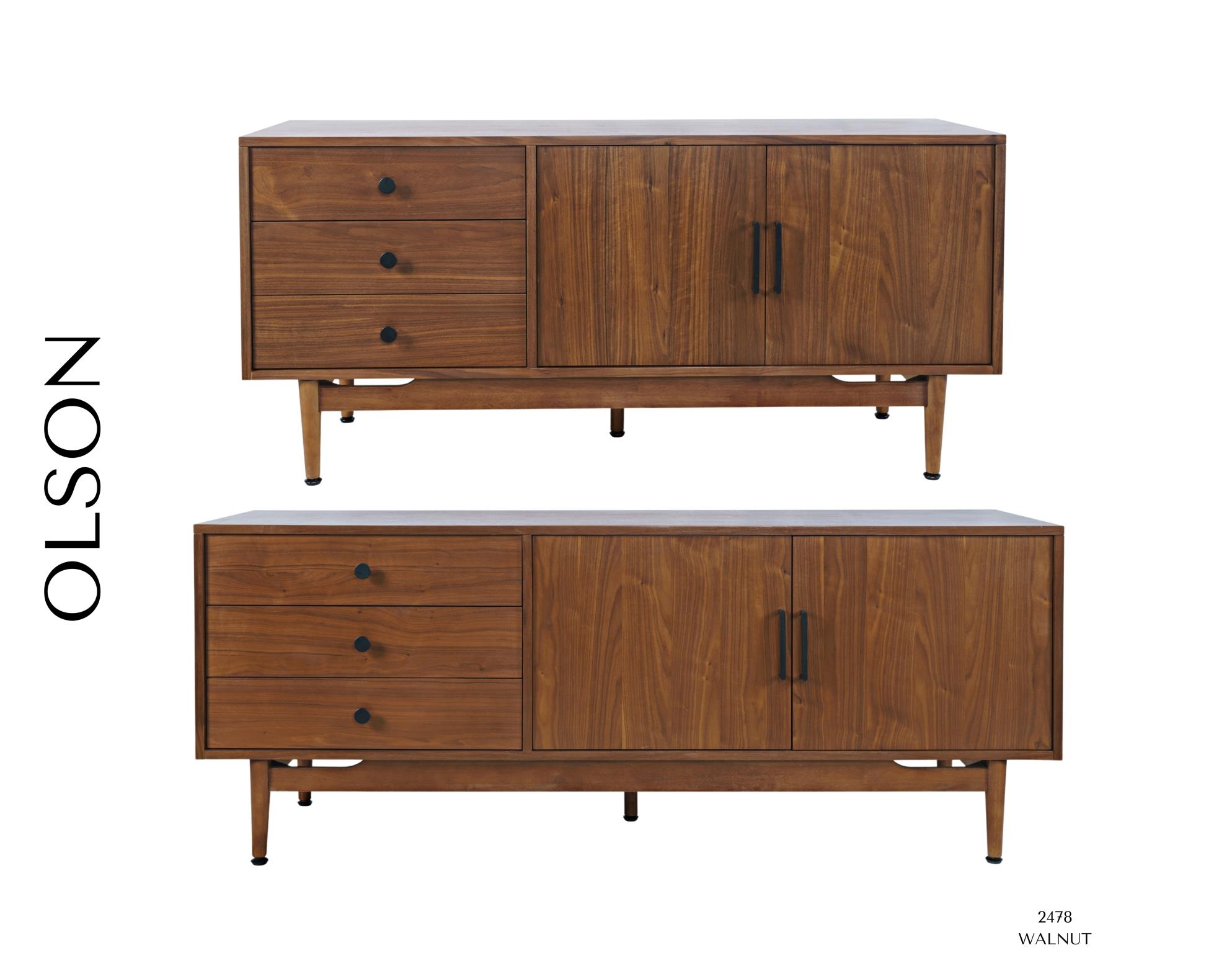 Jofran Olson - Walnut 57 Inch Console