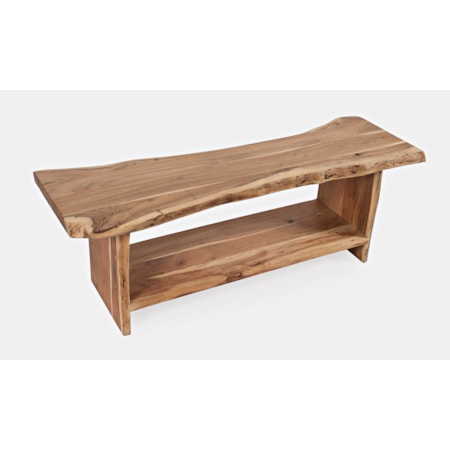 Cooper Live Edge Storage Bench
