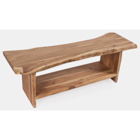 Cooper Live Edge Storage Bench