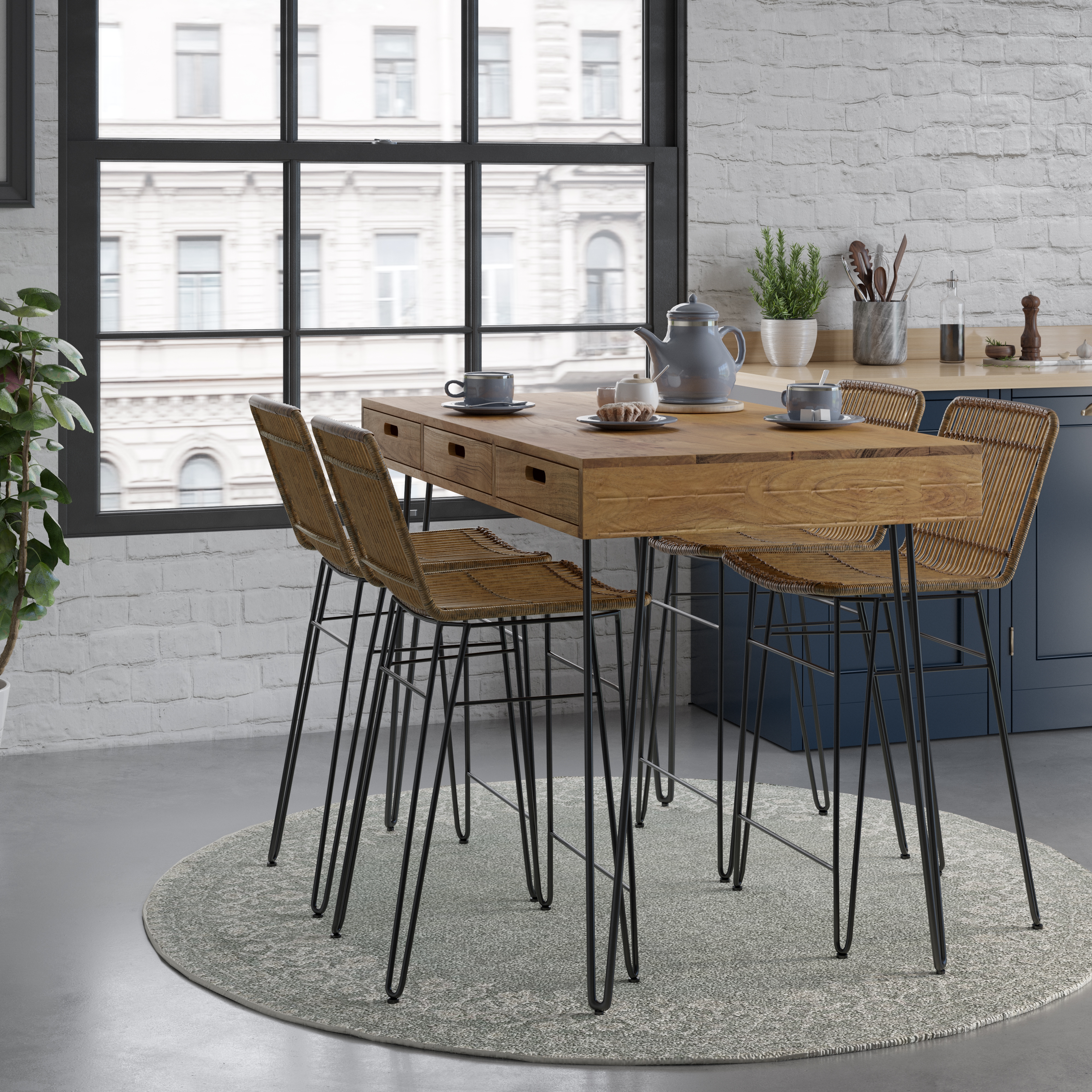 Belfort Essentials Rollins Counter Height Dining Table