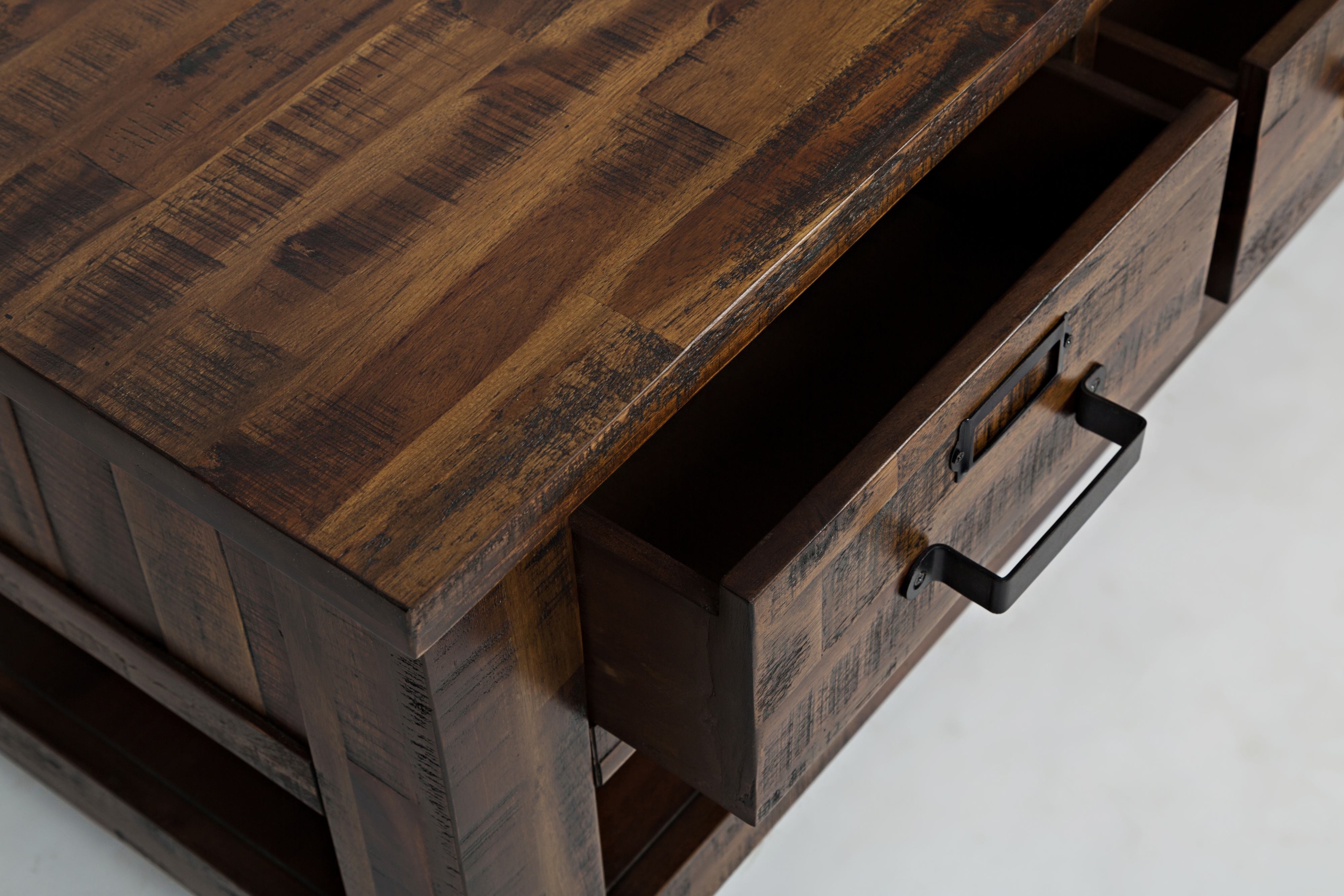 Jofran Cannon Valley Three Drawer Cocktail Table