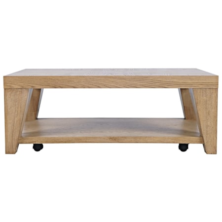 Laurel Cr. Leg Ct W/Casters Nat