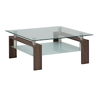 Contemporary Square Cocktail Table