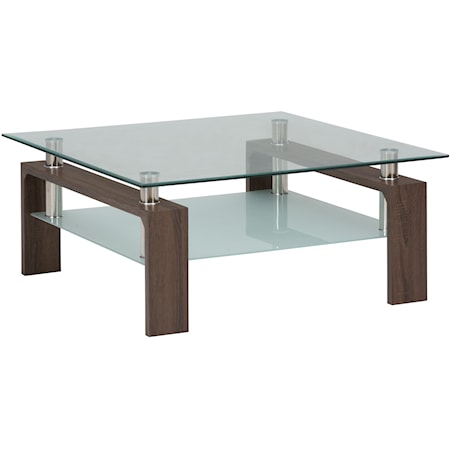 Contemporary Square Cocktail Table