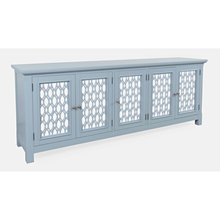 86" Mirrored Accent Cabinet
