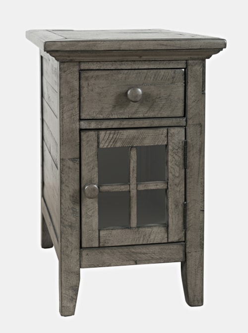 Rustic Power Chairside Table