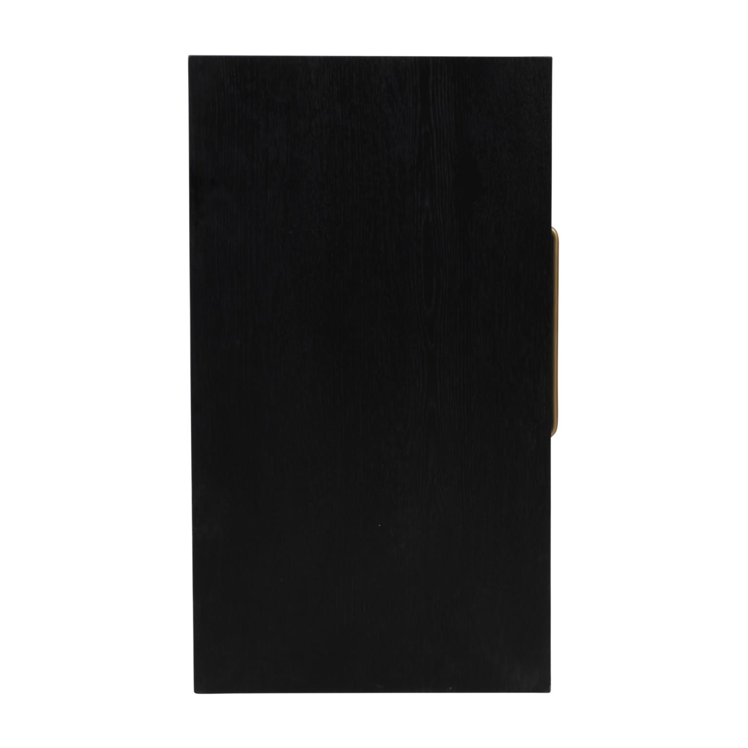 60" Console In Ebony Oak