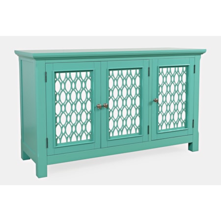 54" Mirrored Accent Cabinet