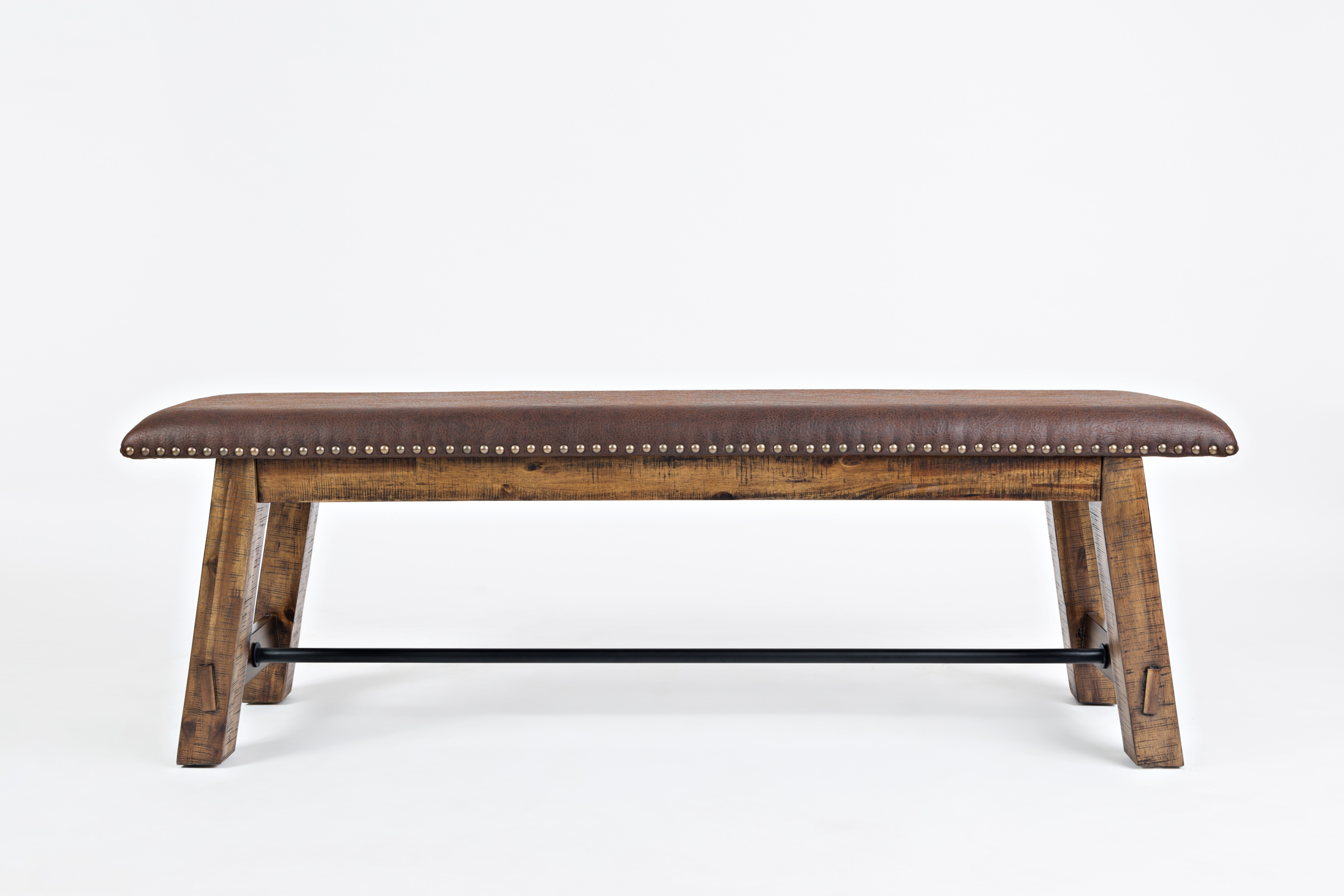 Jofran Cannon Valley Bench with Upholstered Seat