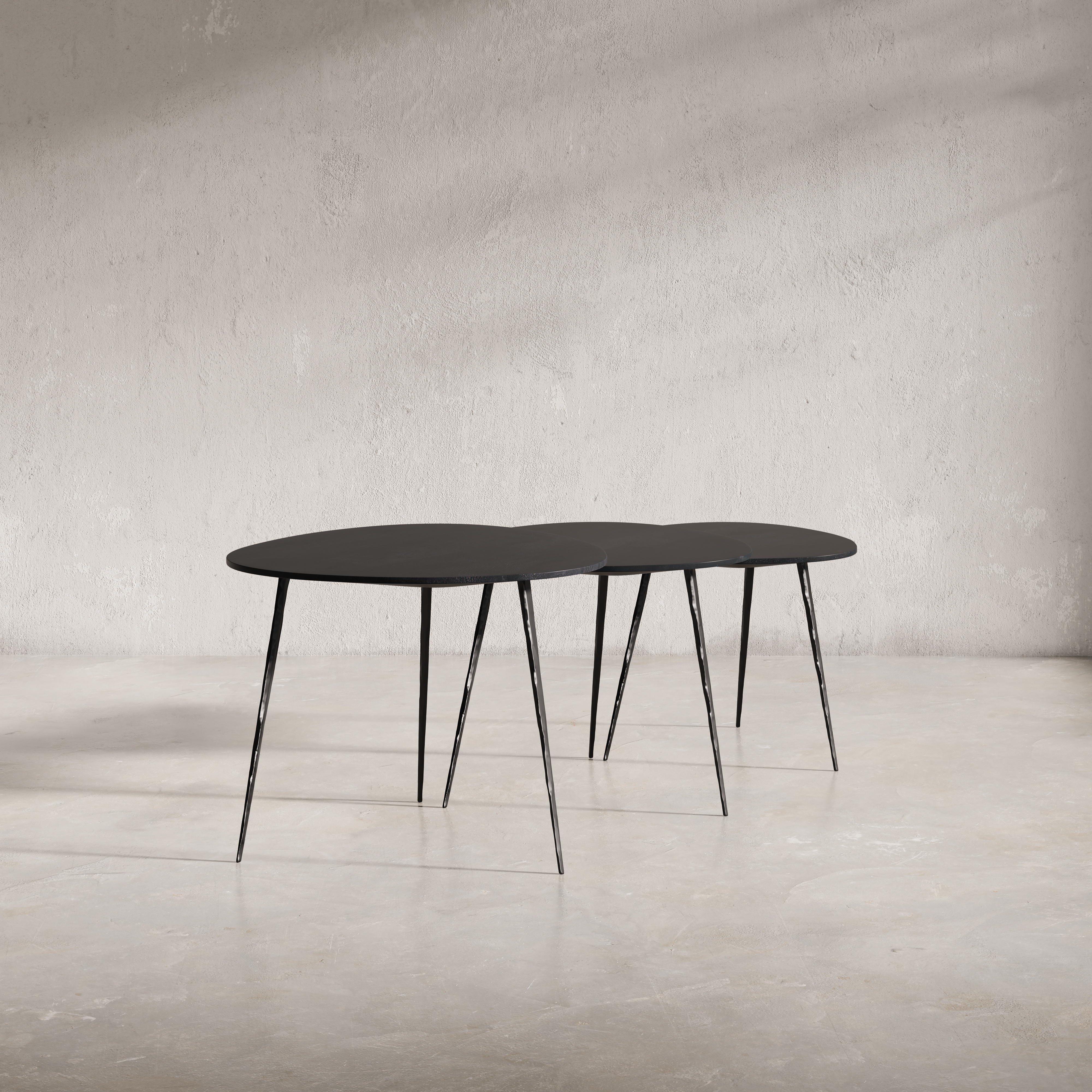 Jofran Reeves Nesting Table - Set of 3 - Black