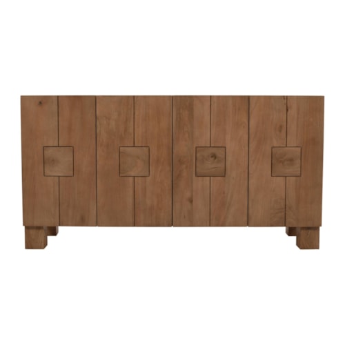 Rustic Sideboard with 4-Doors