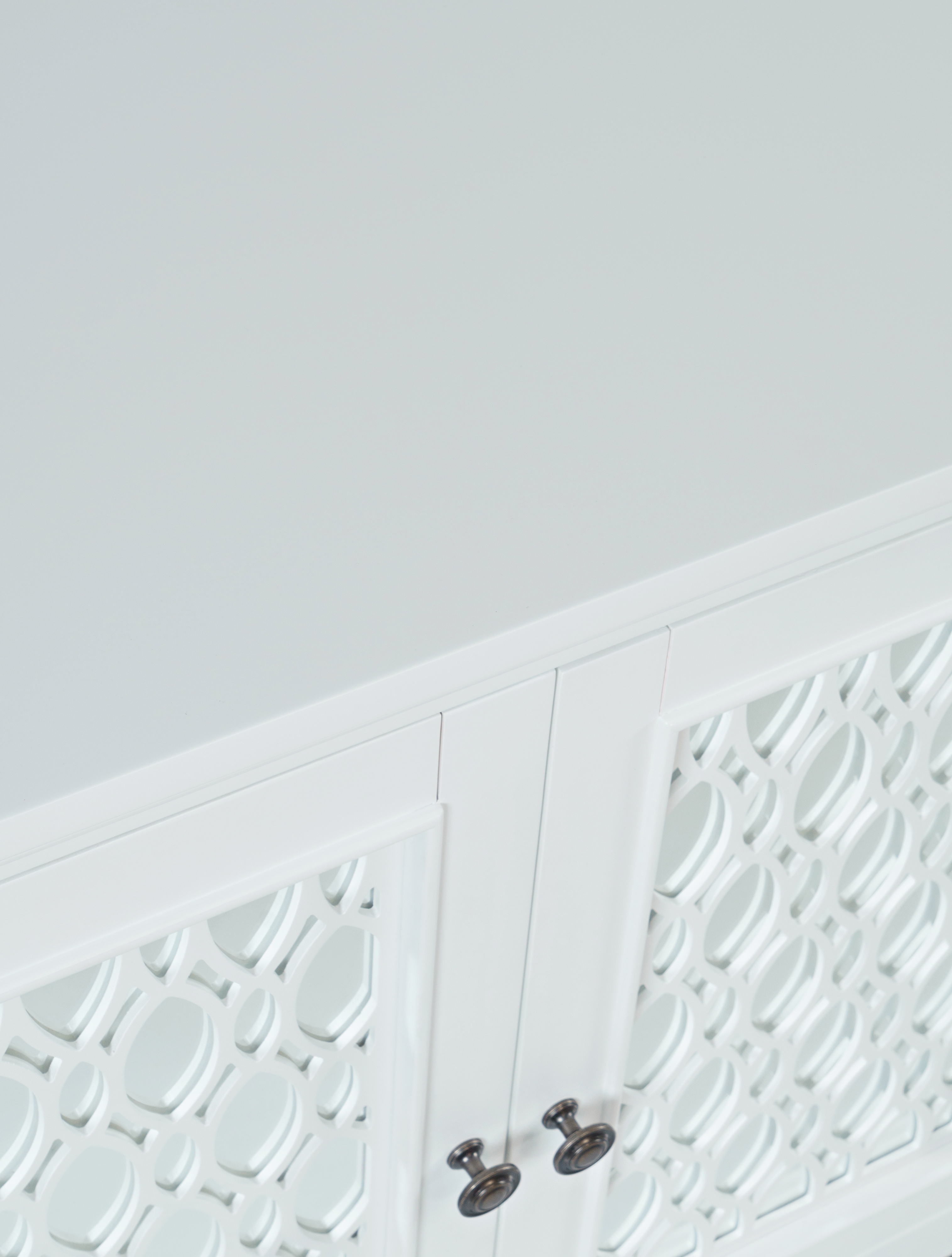 Jofran Isabella 86" Mirrored Accent Cabinet