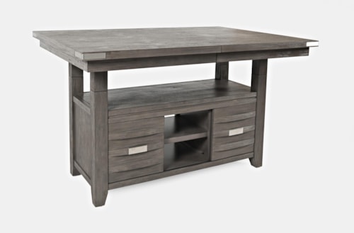 Contemporary Counter Height Dining Table with 1 12" Leaf