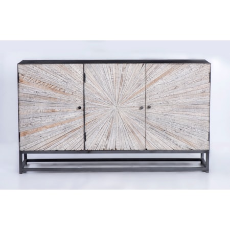 Reclaimed 3 Door Accent Cabinet
