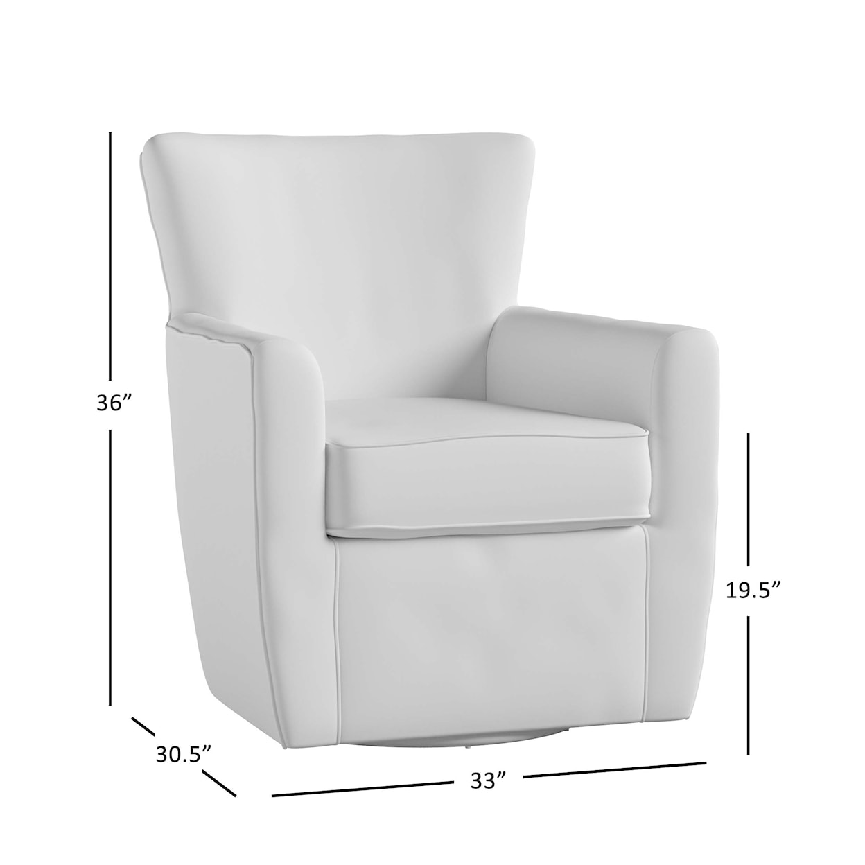 Jofran Harper Swivel Accent Chair