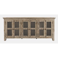 Rustic 6 Door Low Cabinet