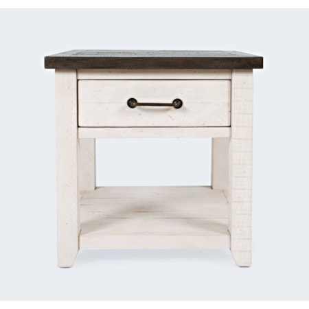 End Table-Vintage White