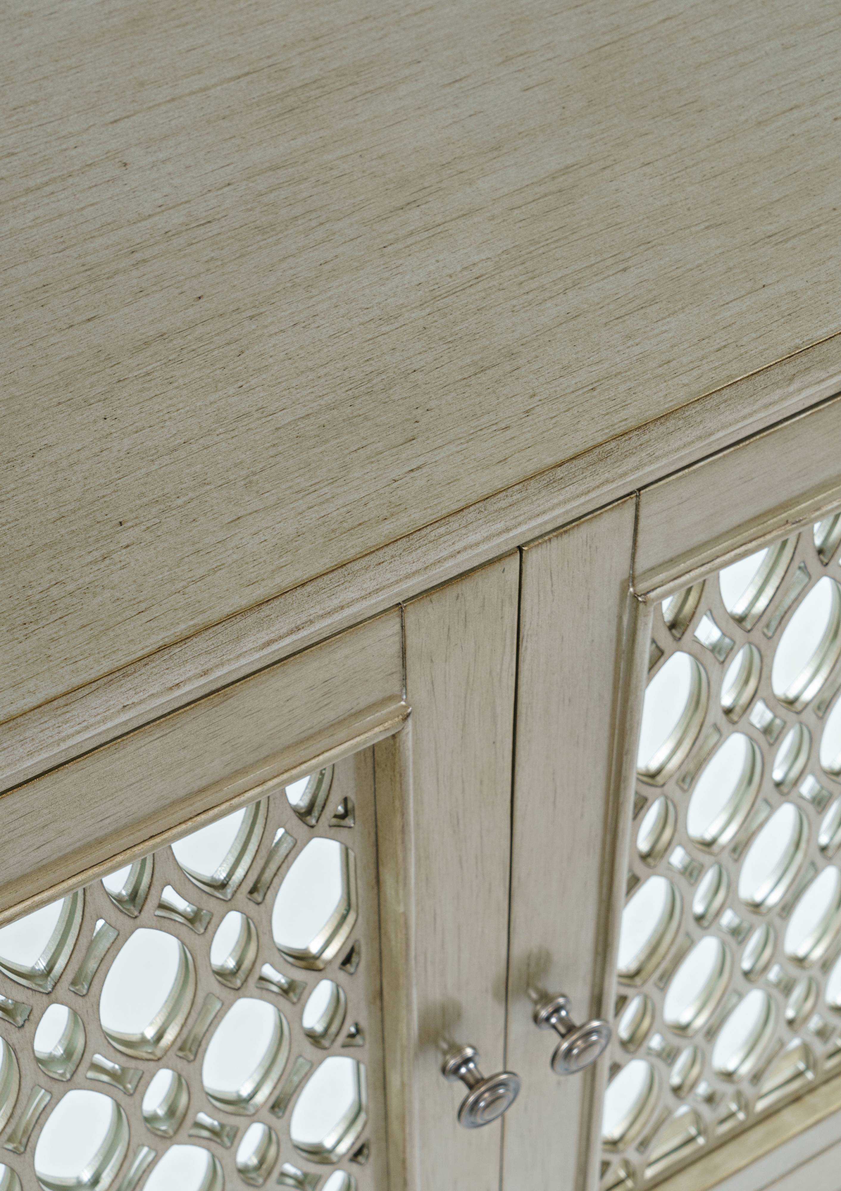 Jofran Isabella 38" Mirrored Accent Cabinet