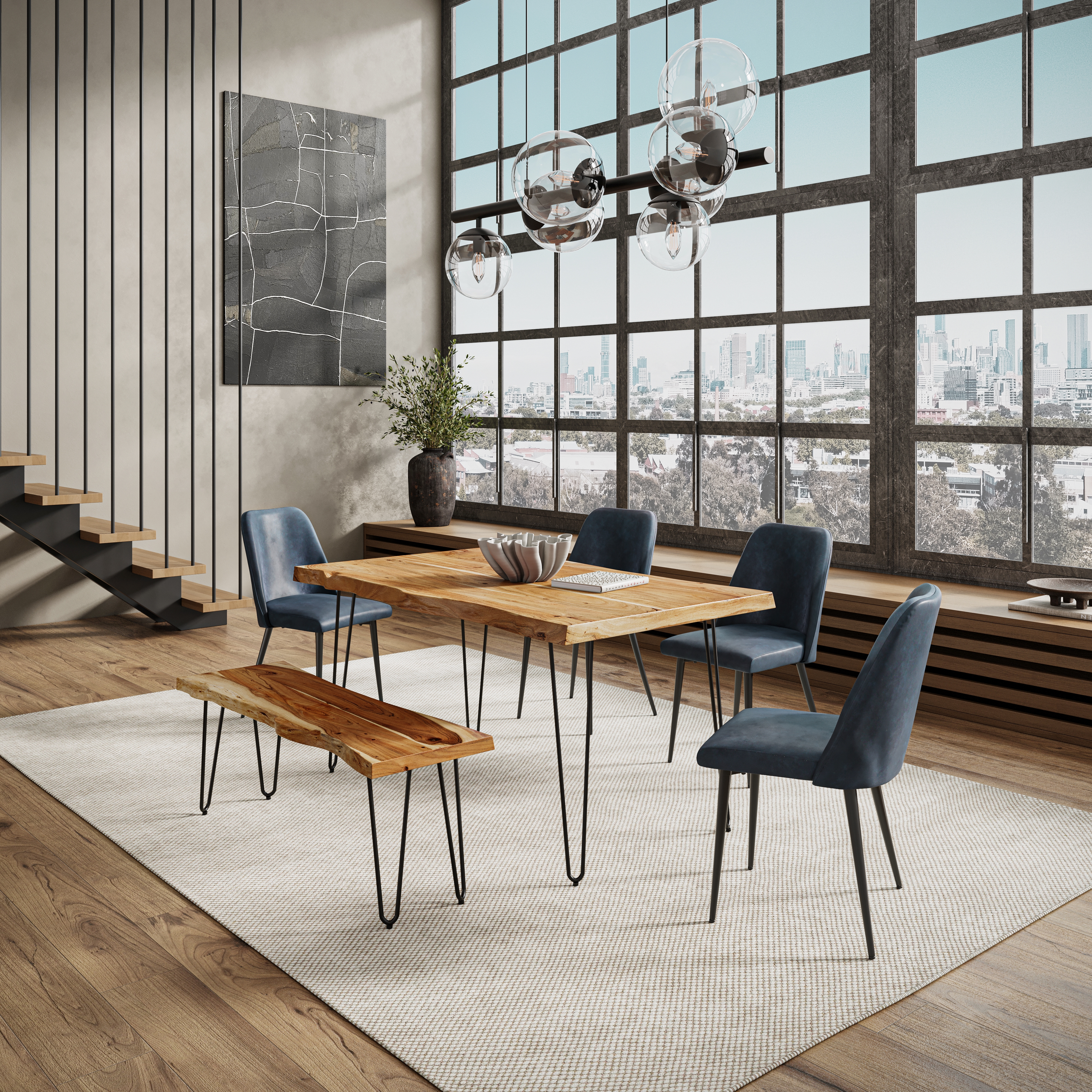 Belfort Essentials Live Edge Live Edge 60" Dining Table