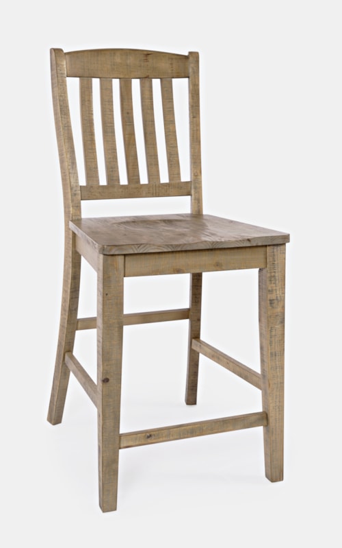 Farmhouse Slatback Stool