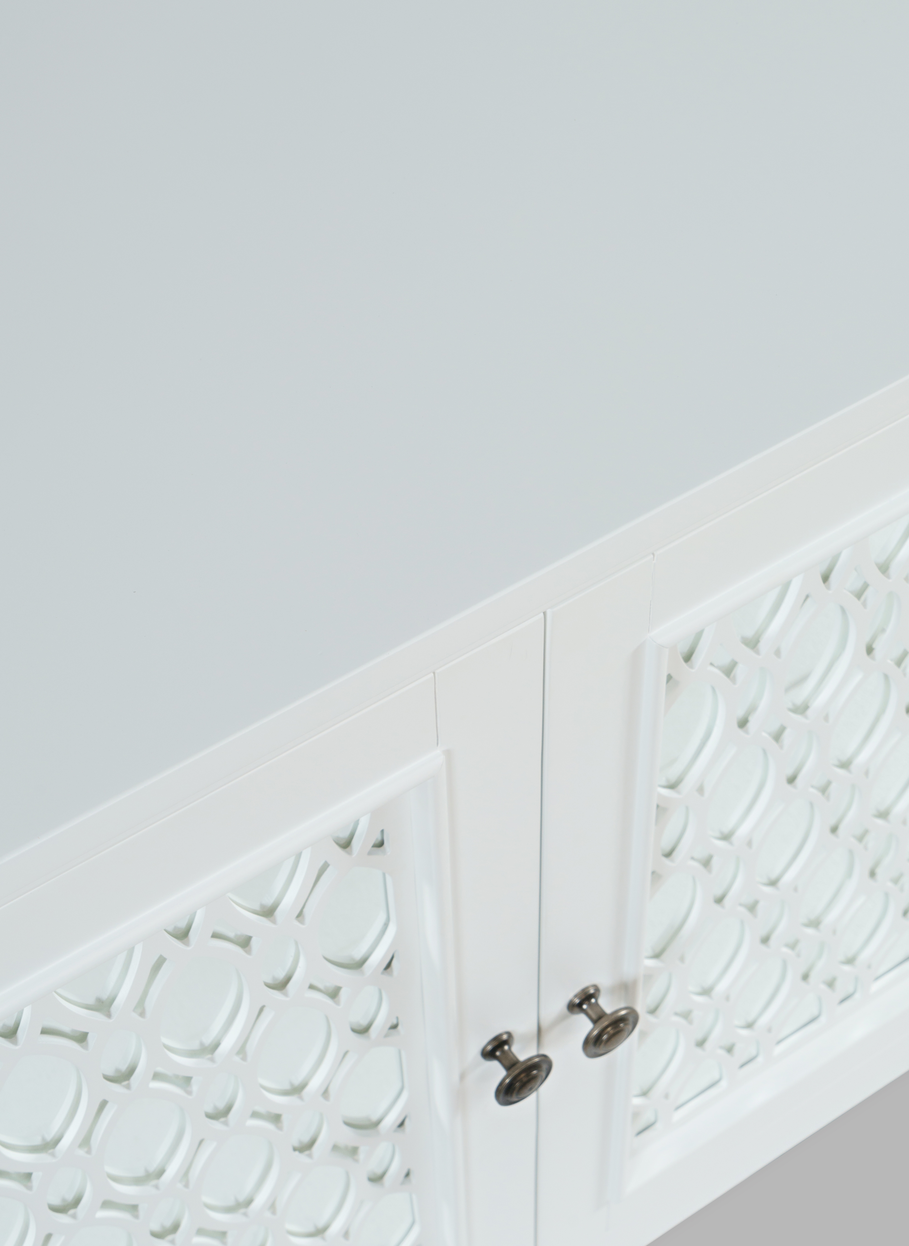 Jofran Isabella 54" Mirrored Accent Cabinet